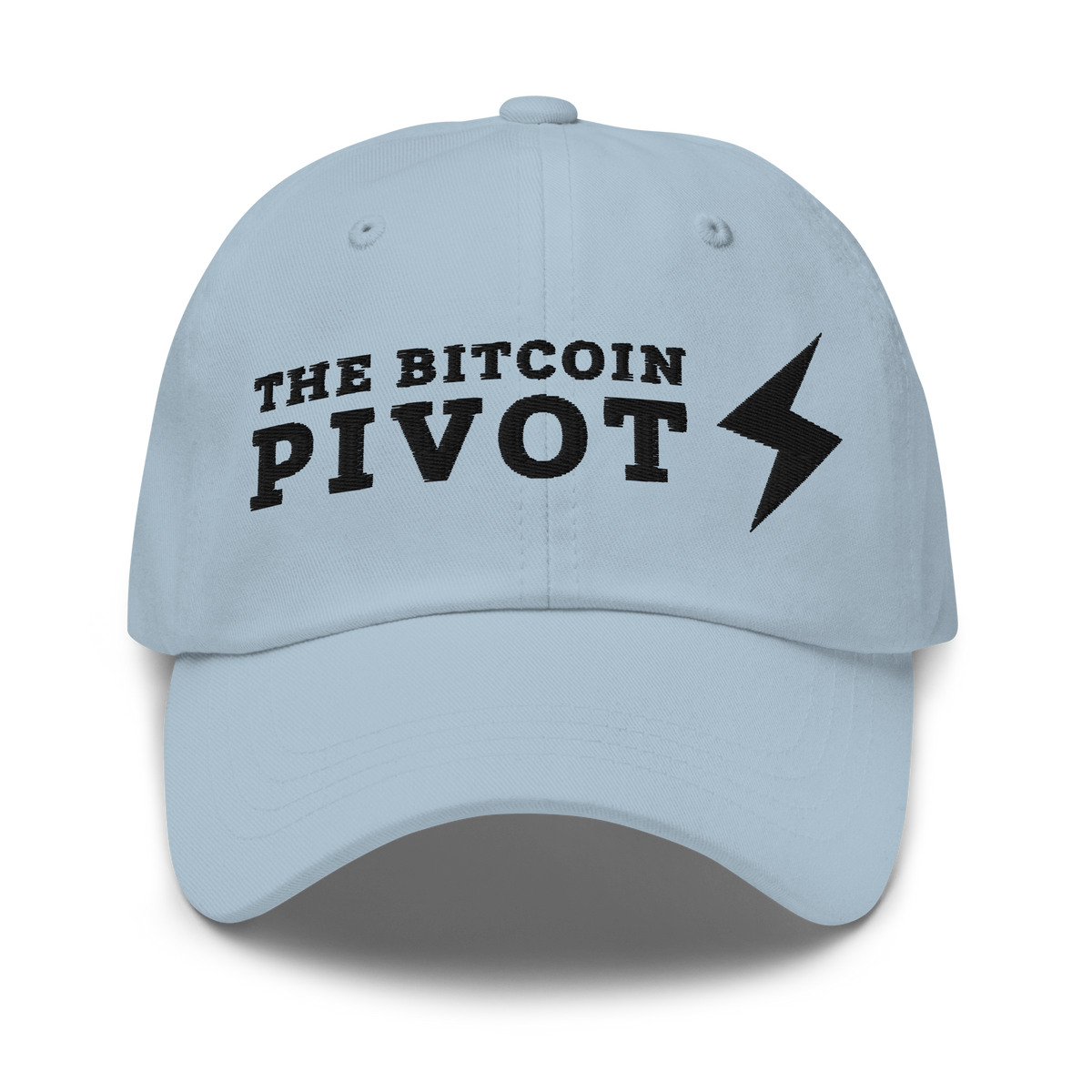 The Bitcoin Pivot Dad hat (black logo)
