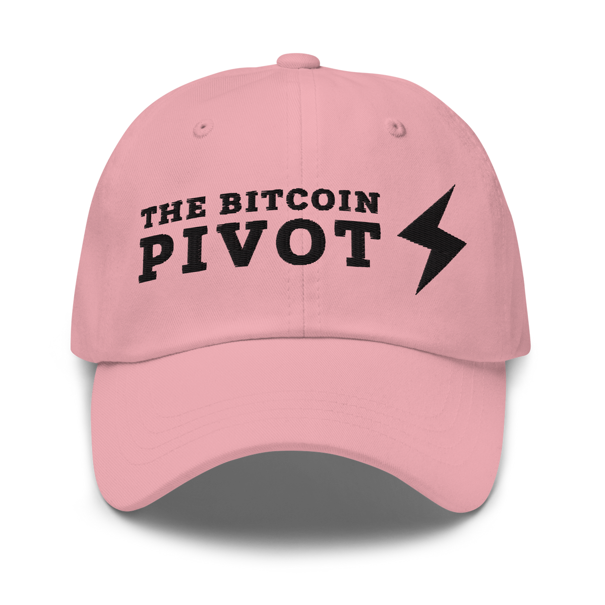 The Bitcoin Pivot Dad hat (black logo)